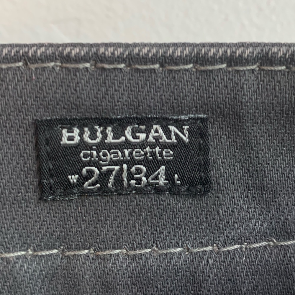Mek Denim Coated Gray Bulgan Cigarette Jeans - Picture 4 of 8